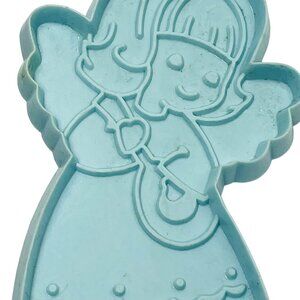 Vintage 1979 Hallmark Angel Cookie Cutter Mold Blue